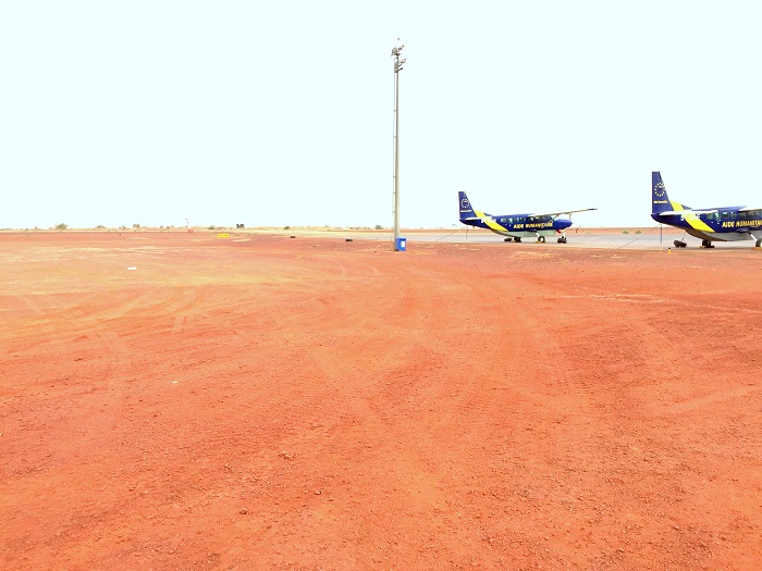 Aire de stationnement de l’aéroport de Mopti